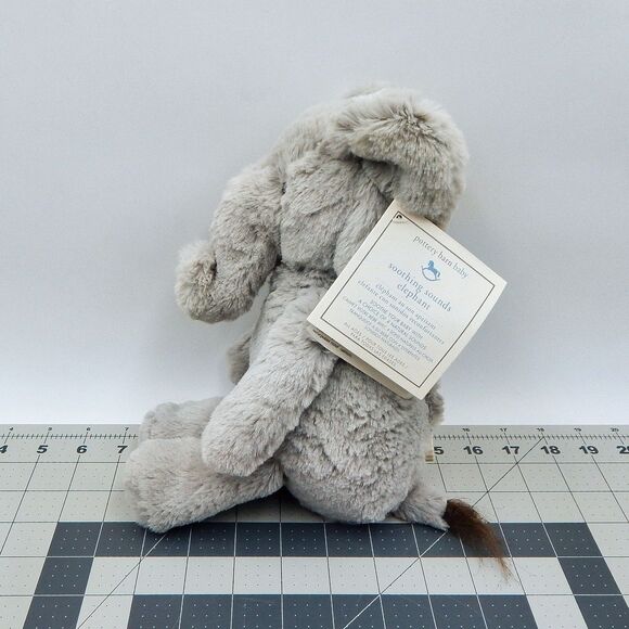Pottery Barns Kids PBK Baby Soothing Sounds Elephant Plush Gray w/Tags Works - Picture 2 of 13